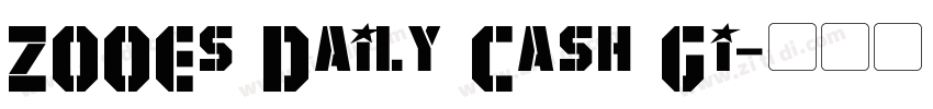ZOOEs Daily Cash Gi字体转换